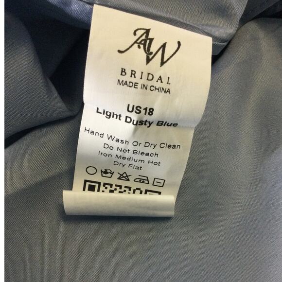 AW BRIDAL 18 2X plus dusty blue Syed wedding formal gala dama maxi dress NEW B30 - Picture 10 of 10